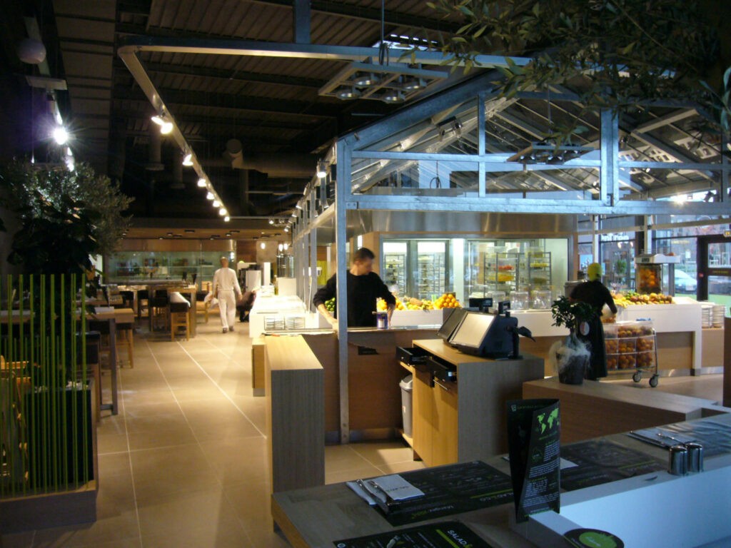 Rénovation aménagement conception restaurant Salad _ Co au Héron Park l Graine d_Espace(1)