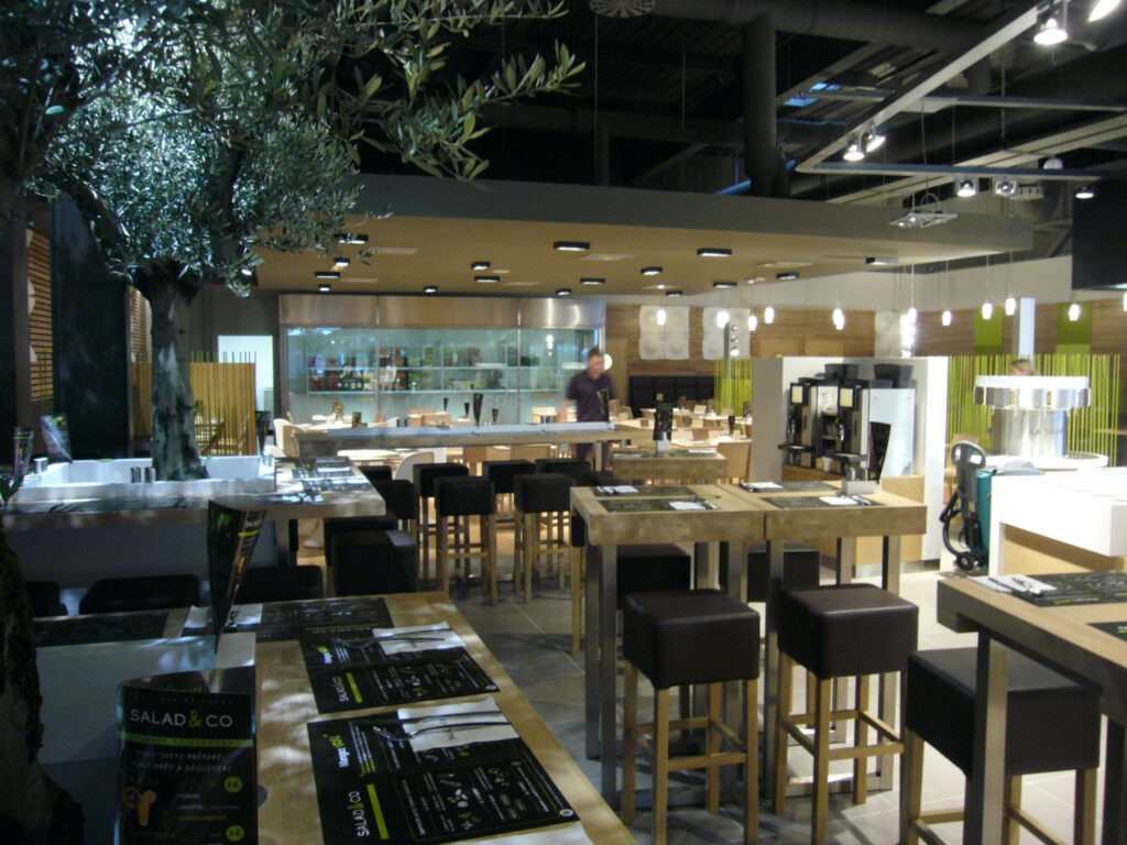 Rénovation aménagement conception restaurant Salad _ Co au Héron Park l Graine d_Espace(2)